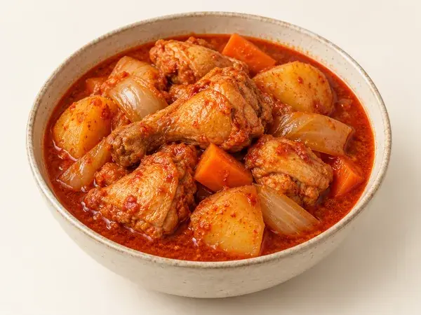 82. 辣炖鸡汤（Dakdoritang · 닭도리탕）