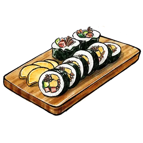 63. Gimbap (Vegetarisch)